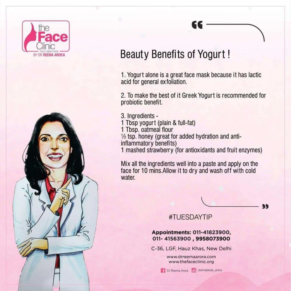 Tuesday Tips 108 Beauty Benefits Of Yogurt