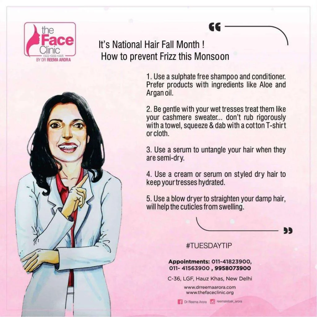 Tuesday Tips 112 It' S National Hair Fall Month ! How To Prevent Frizz This Monsoon
