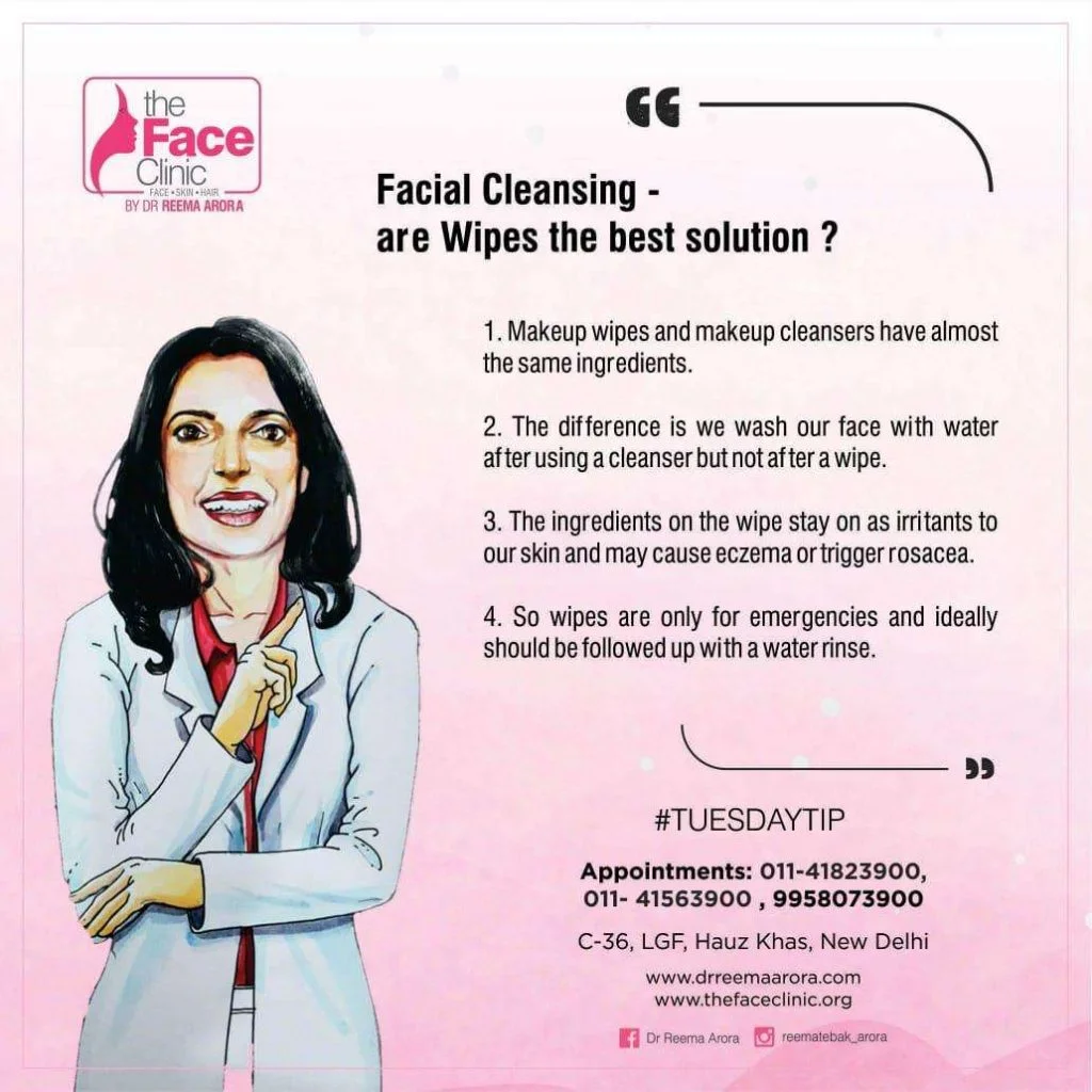 Tuesday Tips 116 Facial Cleansing - Are Wipes The Best Solution