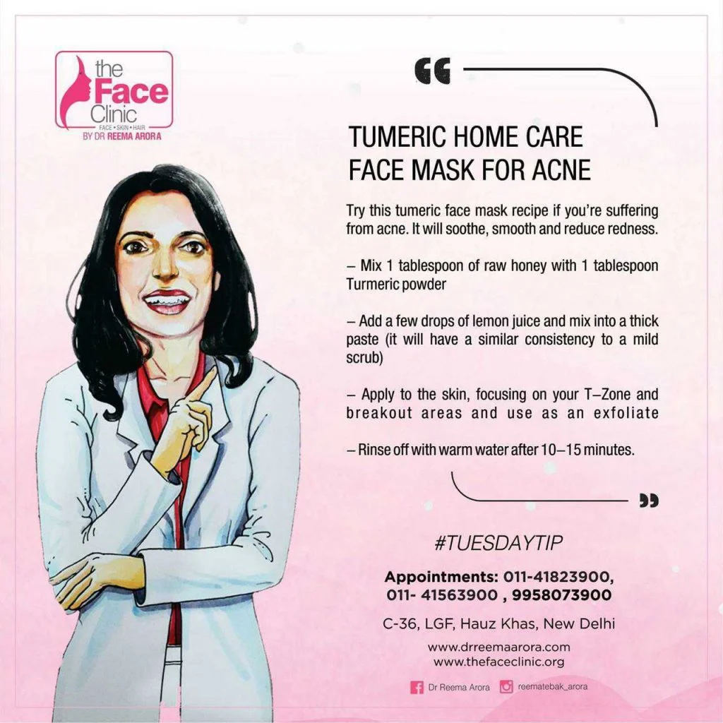 Tumeric Home Care Face Mask For Acne