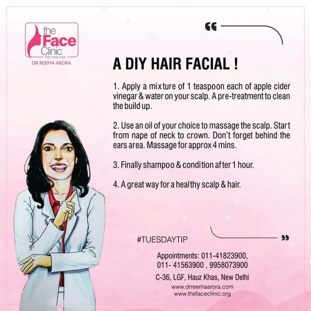 A DIY HAIR FACIAL