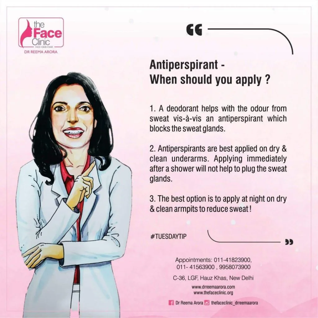 Antiperspirant-When Should You Apply