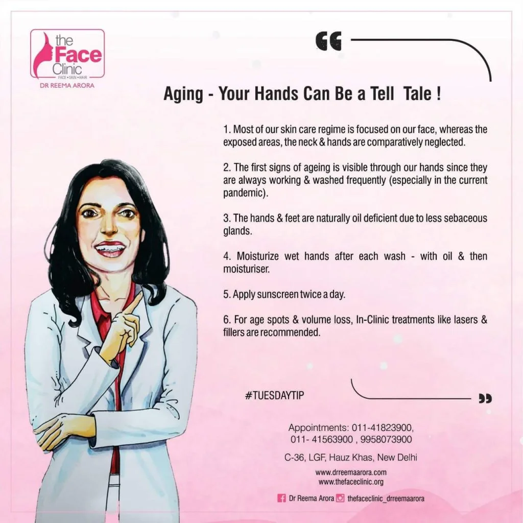 Tuesday Tips 70 Aging - Your Hands Can Be A Tell Tale !