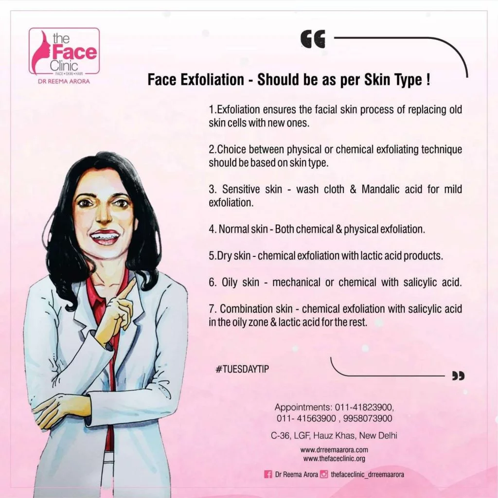 Face Exfoliation - Should Be As Par Skin Type
