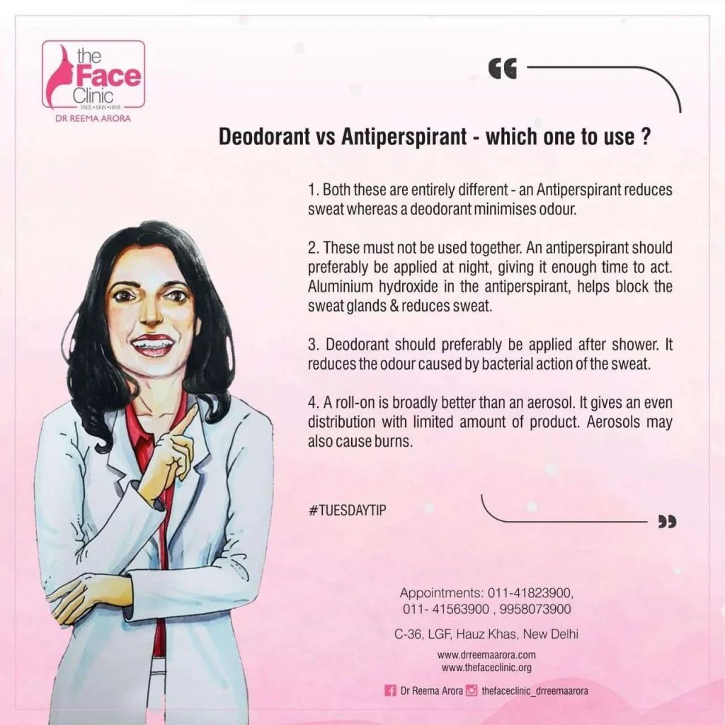 Deodorant vs an Antiperspirant - Which One To Use