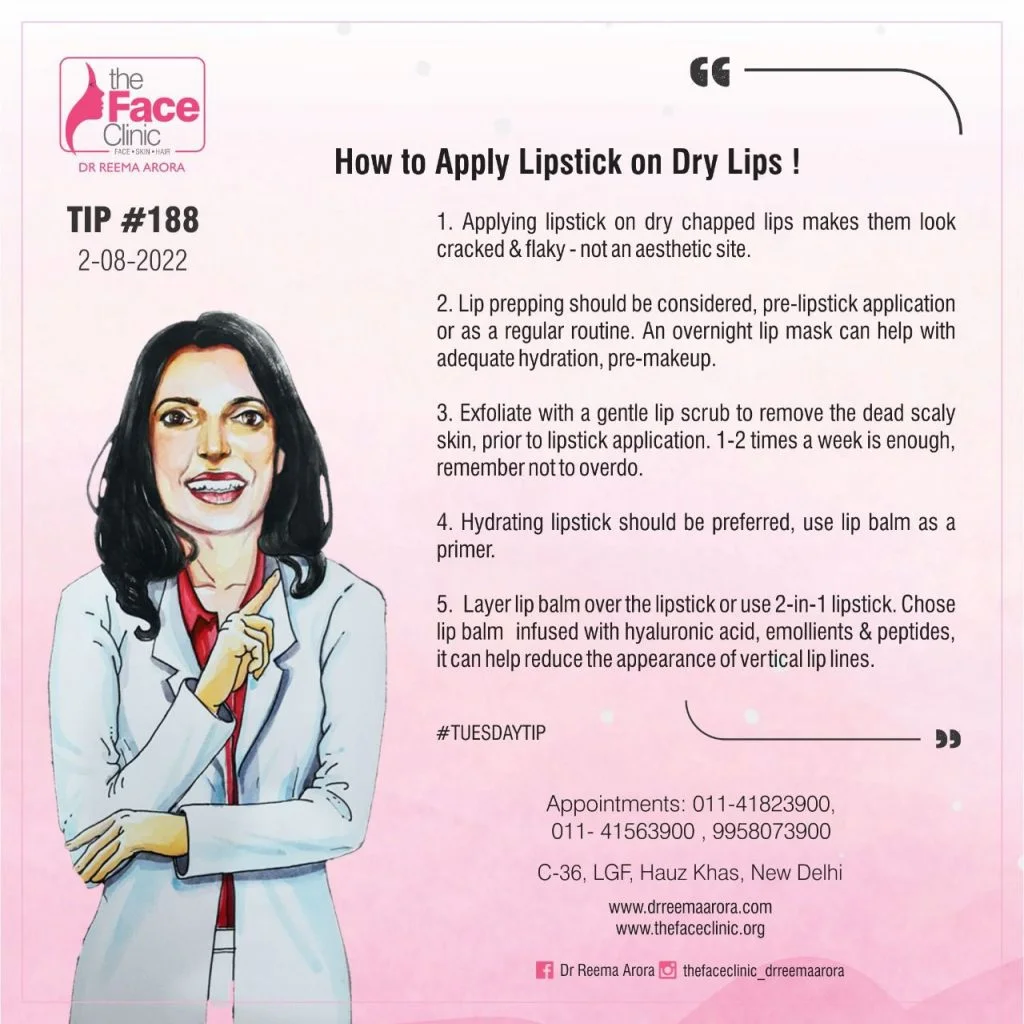 How to Apply Lipstick on Dry Lips !