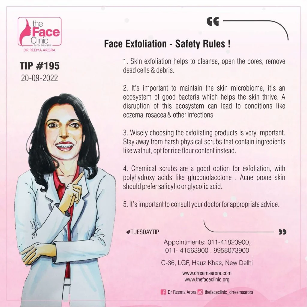 Face Exfoliation - Safety Rules !