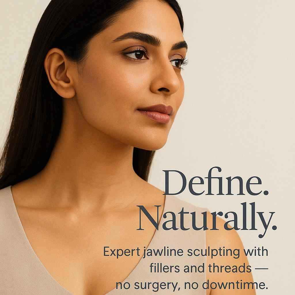 Jawline fillers treatment enhancing jaw definition and facial contour