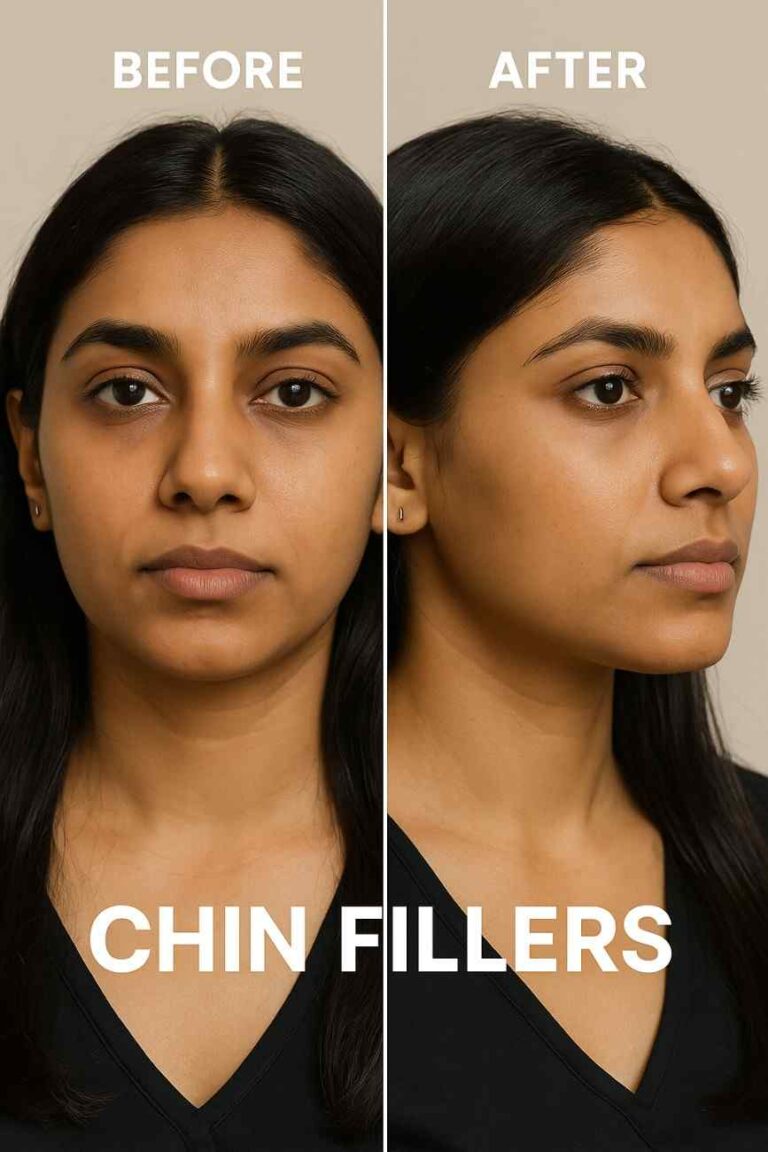 Growing popularity of chin fillers in India for non-surgical chin enhancement, facial balance, natural results, and improved jawline definition.