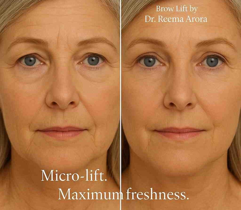 Non Surgical Eyebrow Lift Before And After