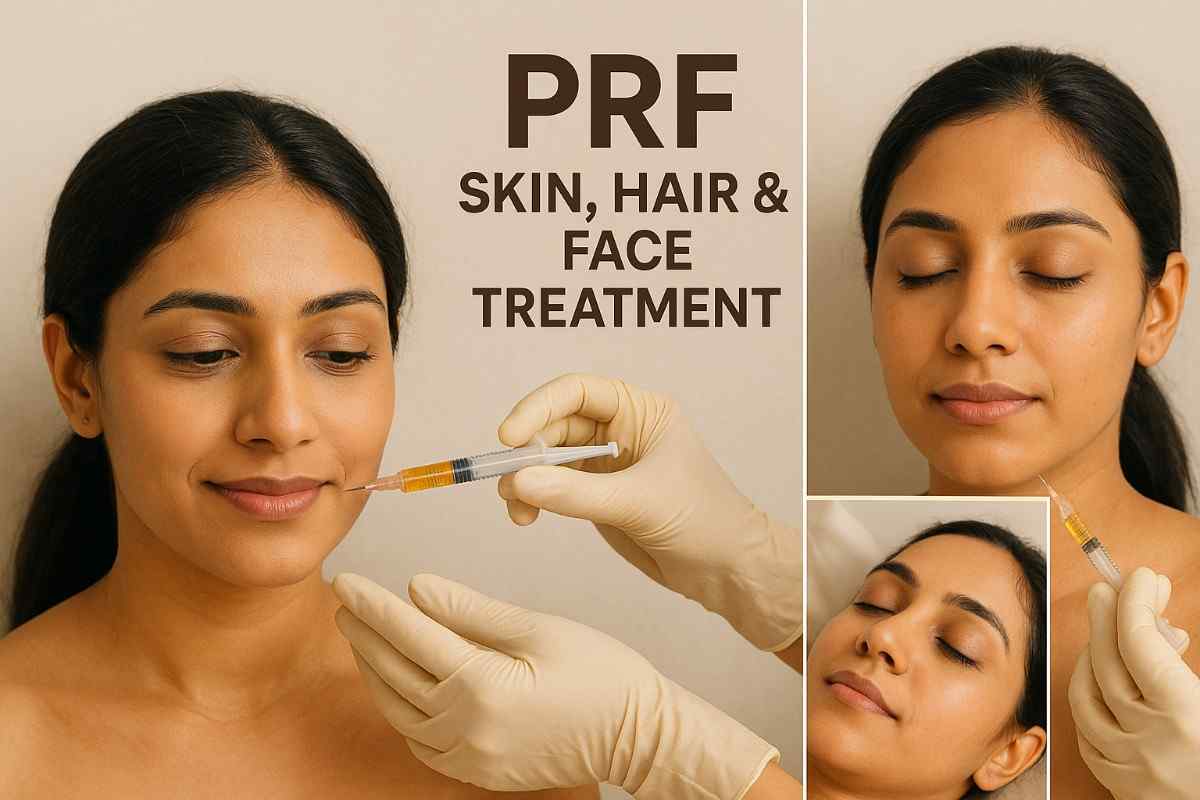 Combined PRF hair, skin, and face treatment offered at Dr. Reema Arora’s aesthetic clinic in Delhi.