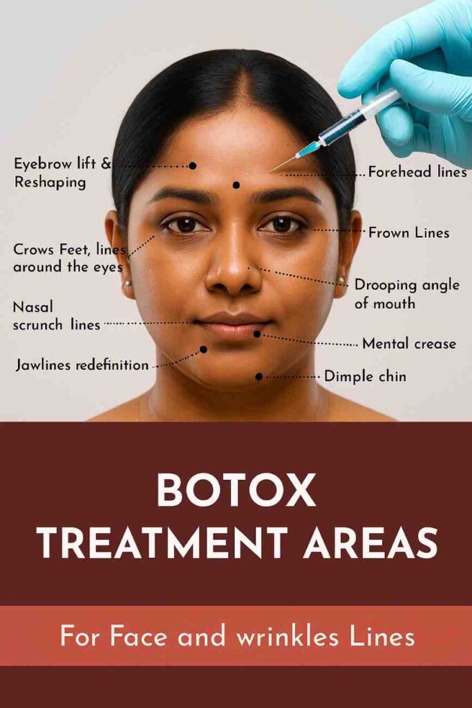 Botox Cost for Forehead, Crow’s Feet, and Frown Lines in Delhi