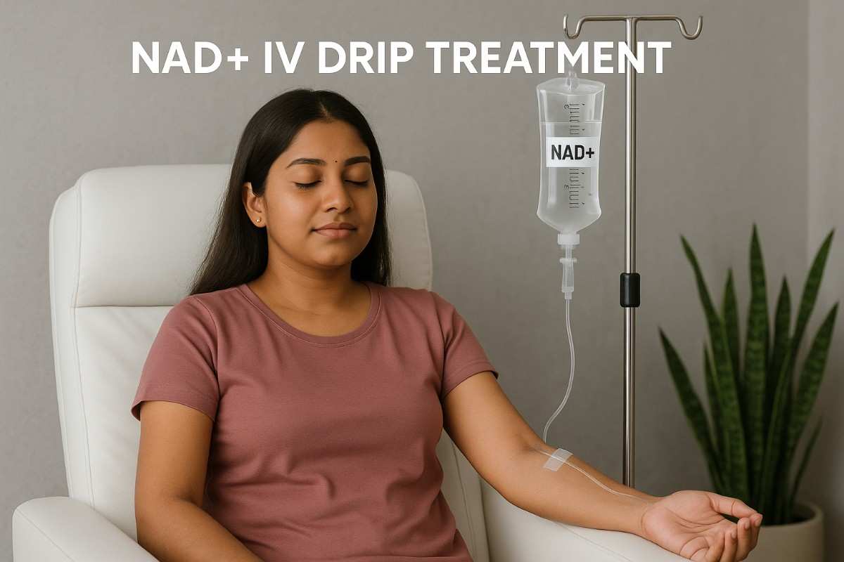 Doctor-led NAD+ IV infusion therapy for glowing skin and anti-aging in India