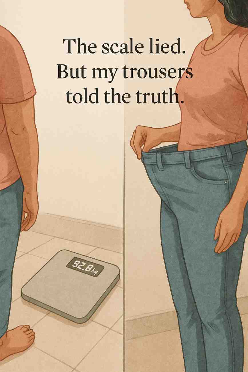 Before and after images of Indian patient showing visible fat loss and facial slimming after Wegovy treatment in India