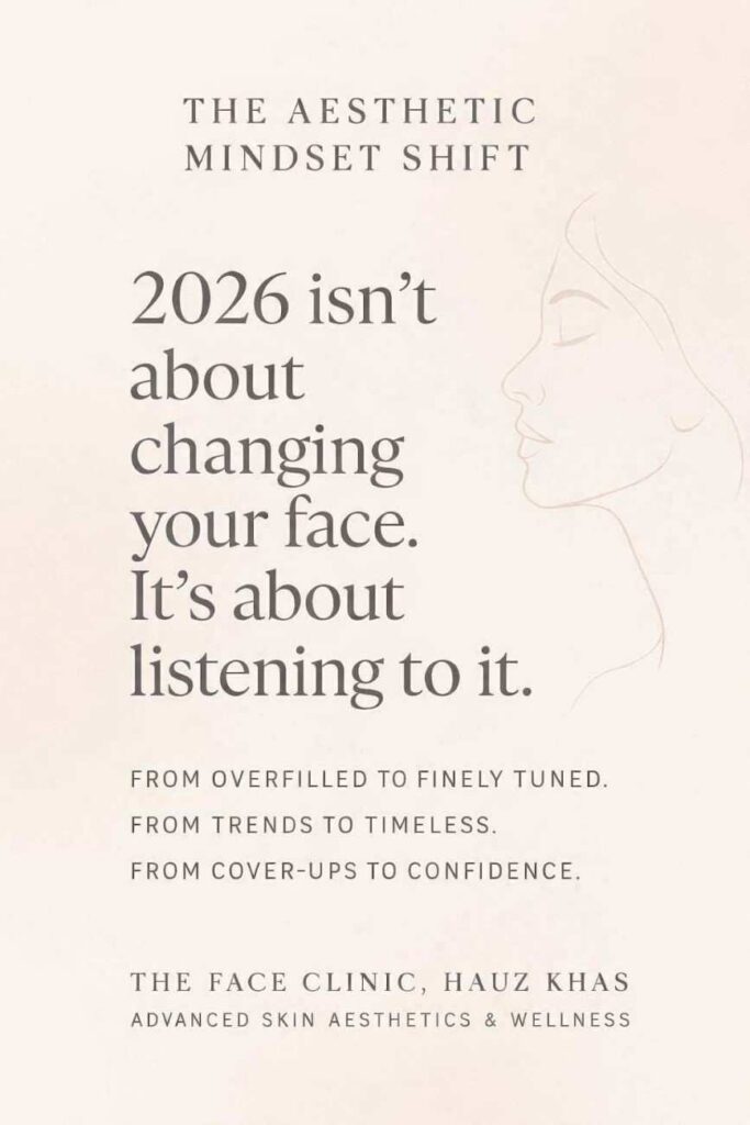 Aesthetic trends 2026 infographic – what’s in vs what’s out