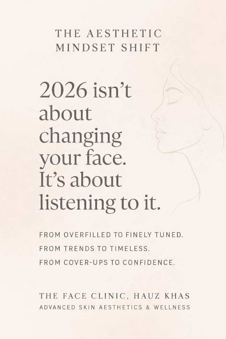 Aesthetic trends 2026 infographic – what’s in vs what’s out