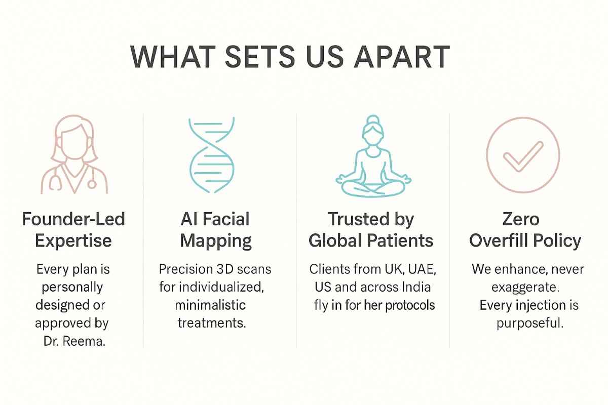 Before and after testimonial of Ozempic patient treated with non-surgical facial rejuvenation at The Face Clinic