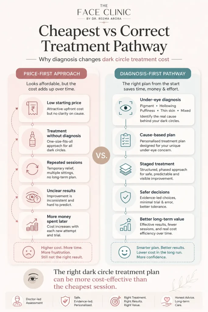 Why Dark Circle Treatment Cost Depends on the Cause – Dr Reema Arora