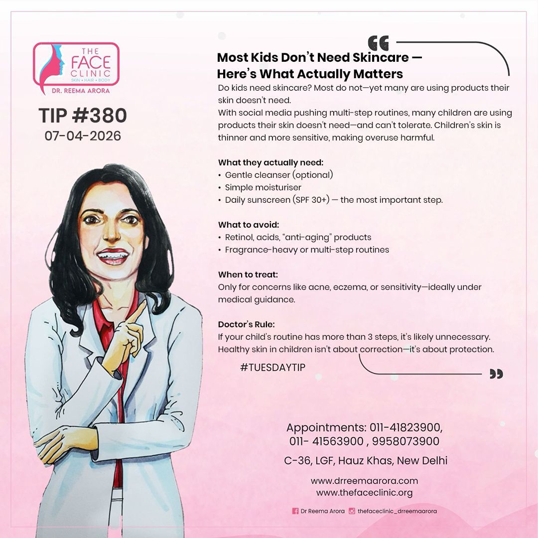 Most Kids Don’t Need Skincare — Here’s What Actually Matters 1 Most Kids Don’t Need Skincare — Here’s What Actually Matters – Dr Reema Arora