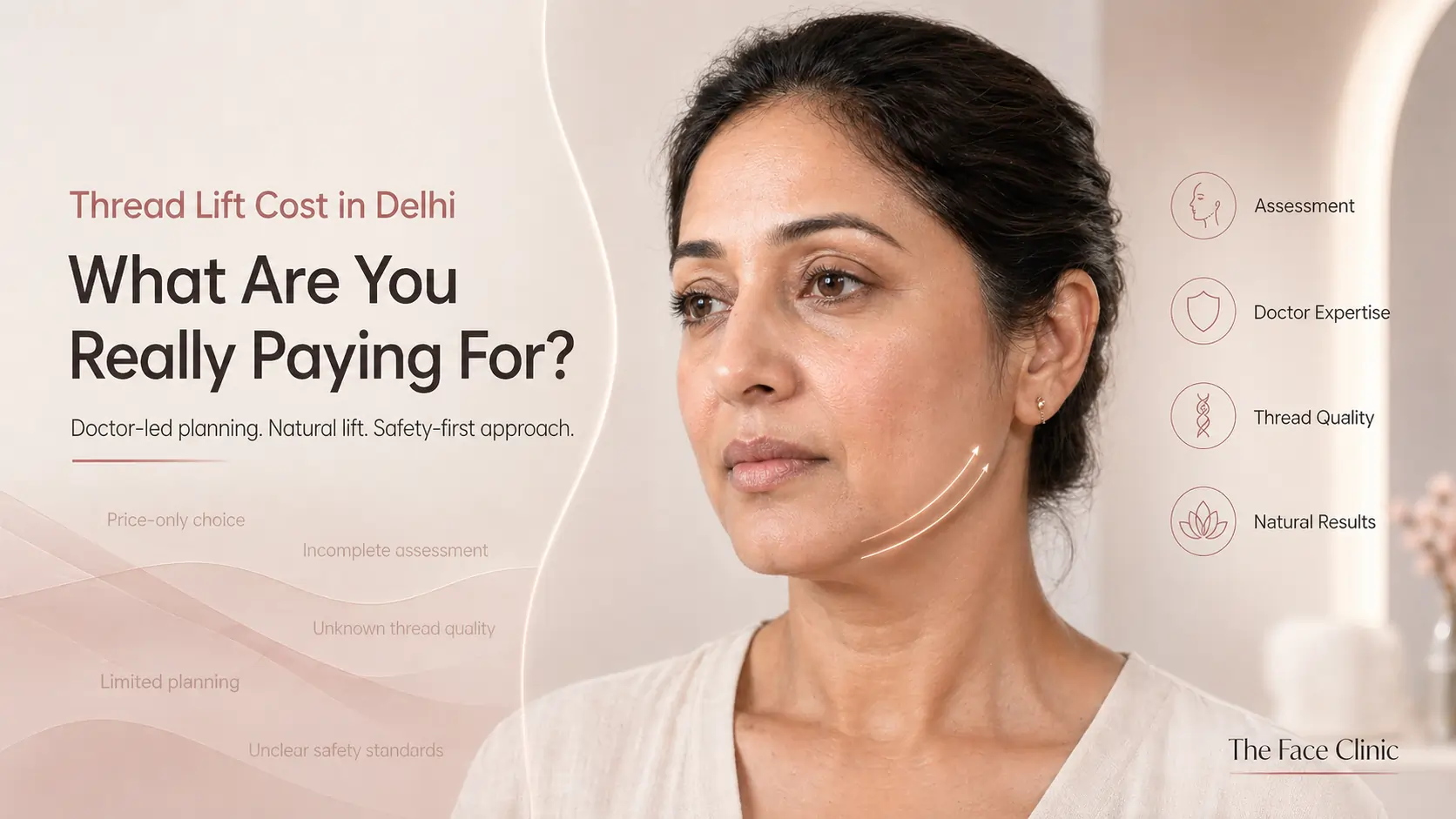 Thread lift cost in Delhi explained through candidate selection, vector planning, thread quality and aftercare